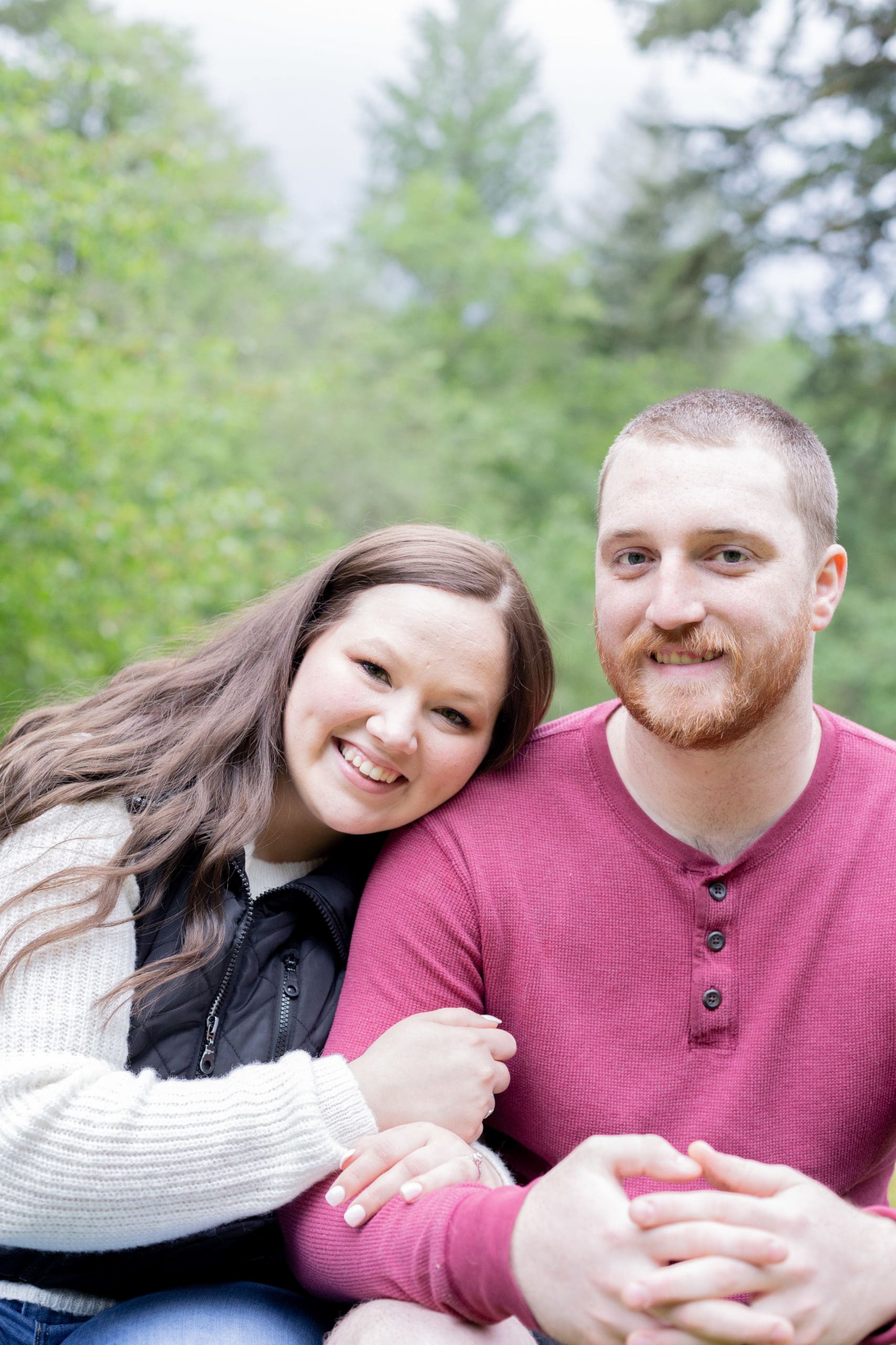 silver falls engagement session
