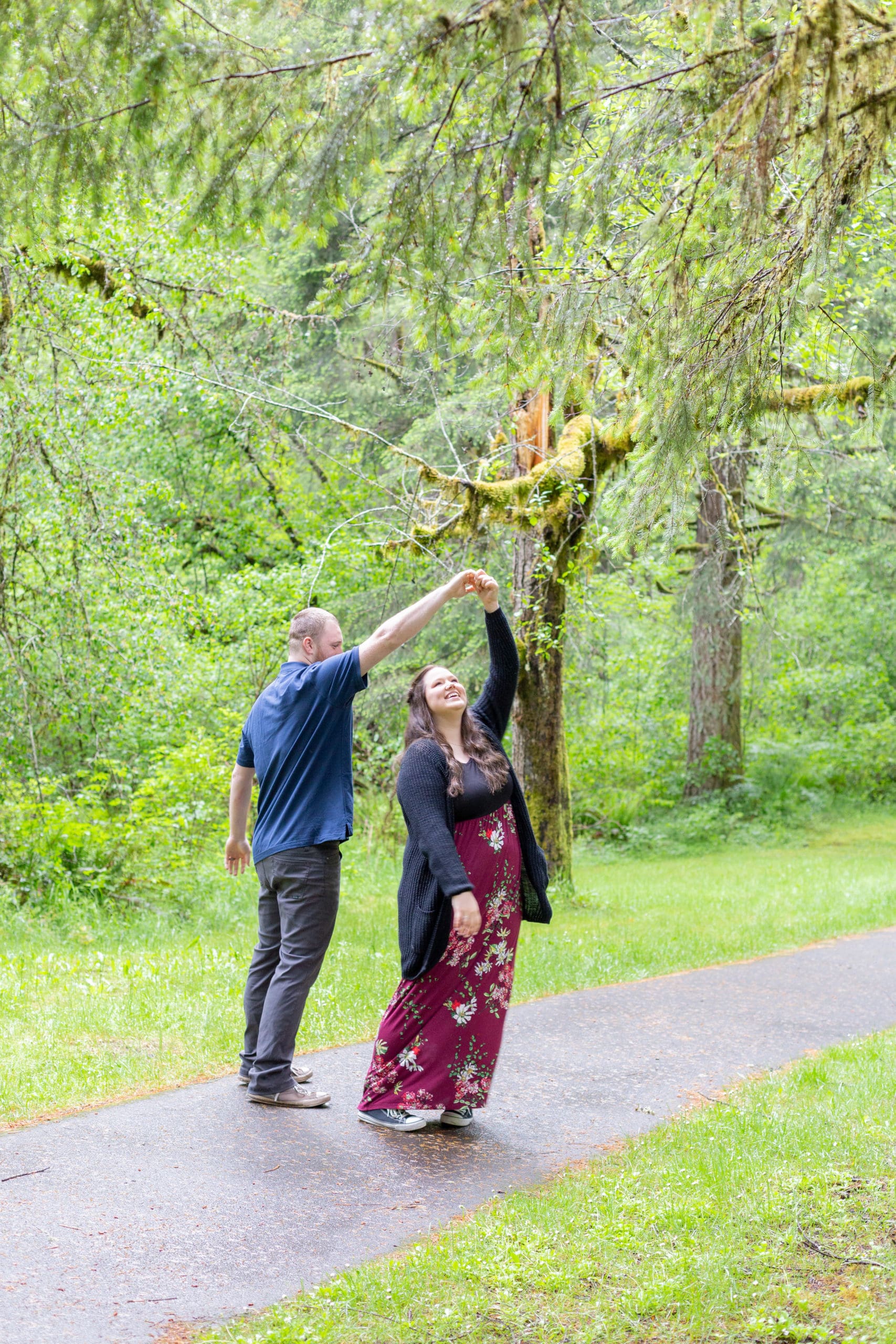 silver falls engagement session