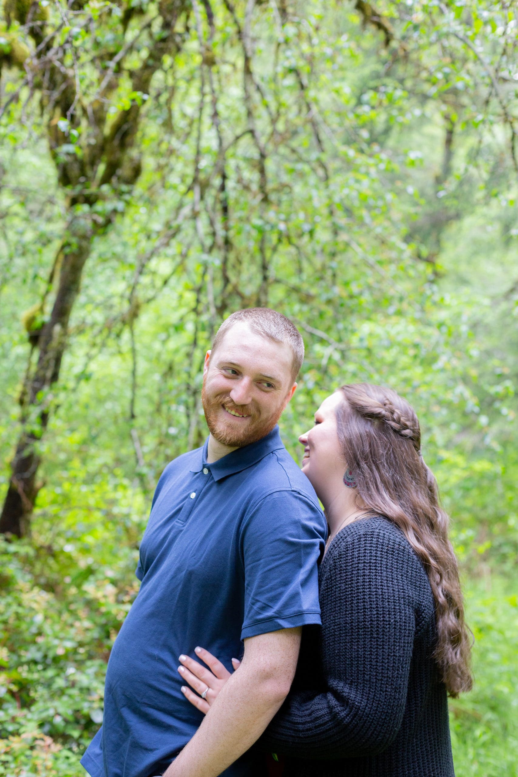 silver falls engagement session