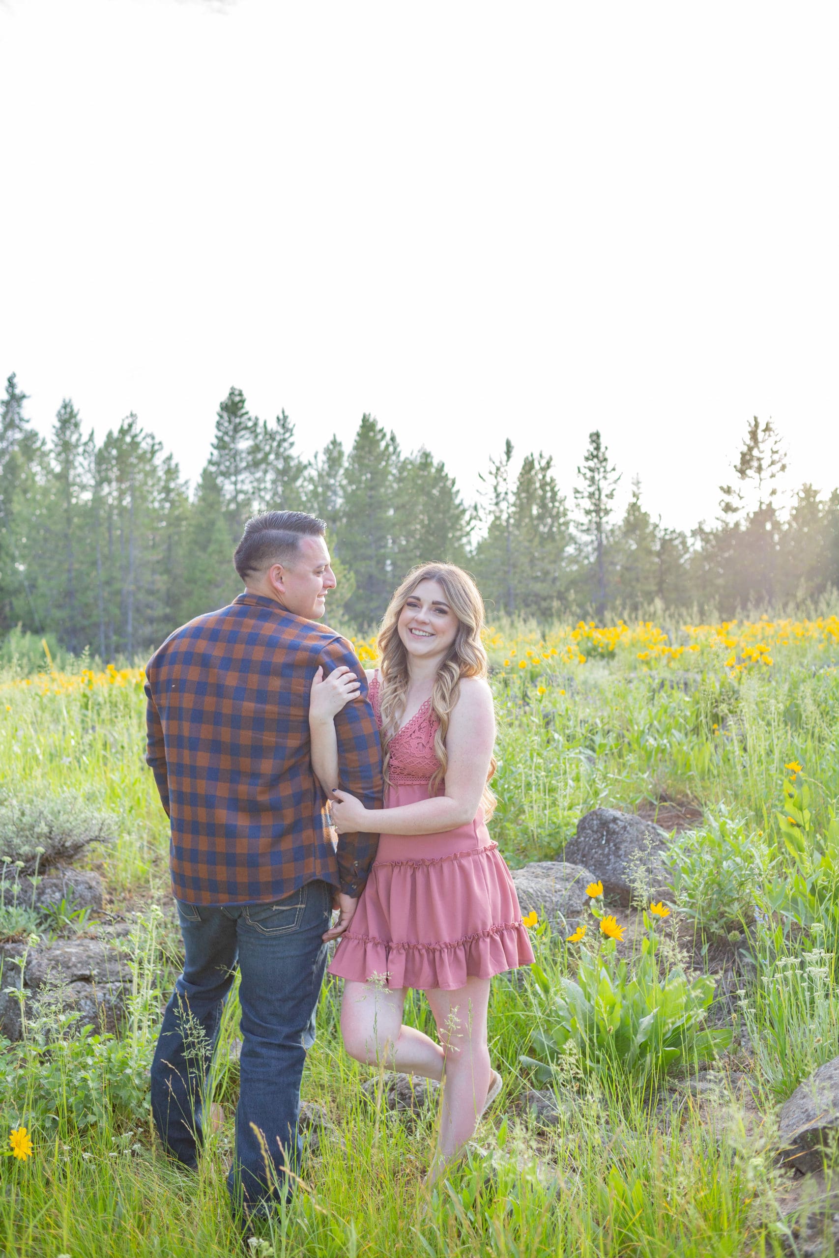 wildflower engagements photographer