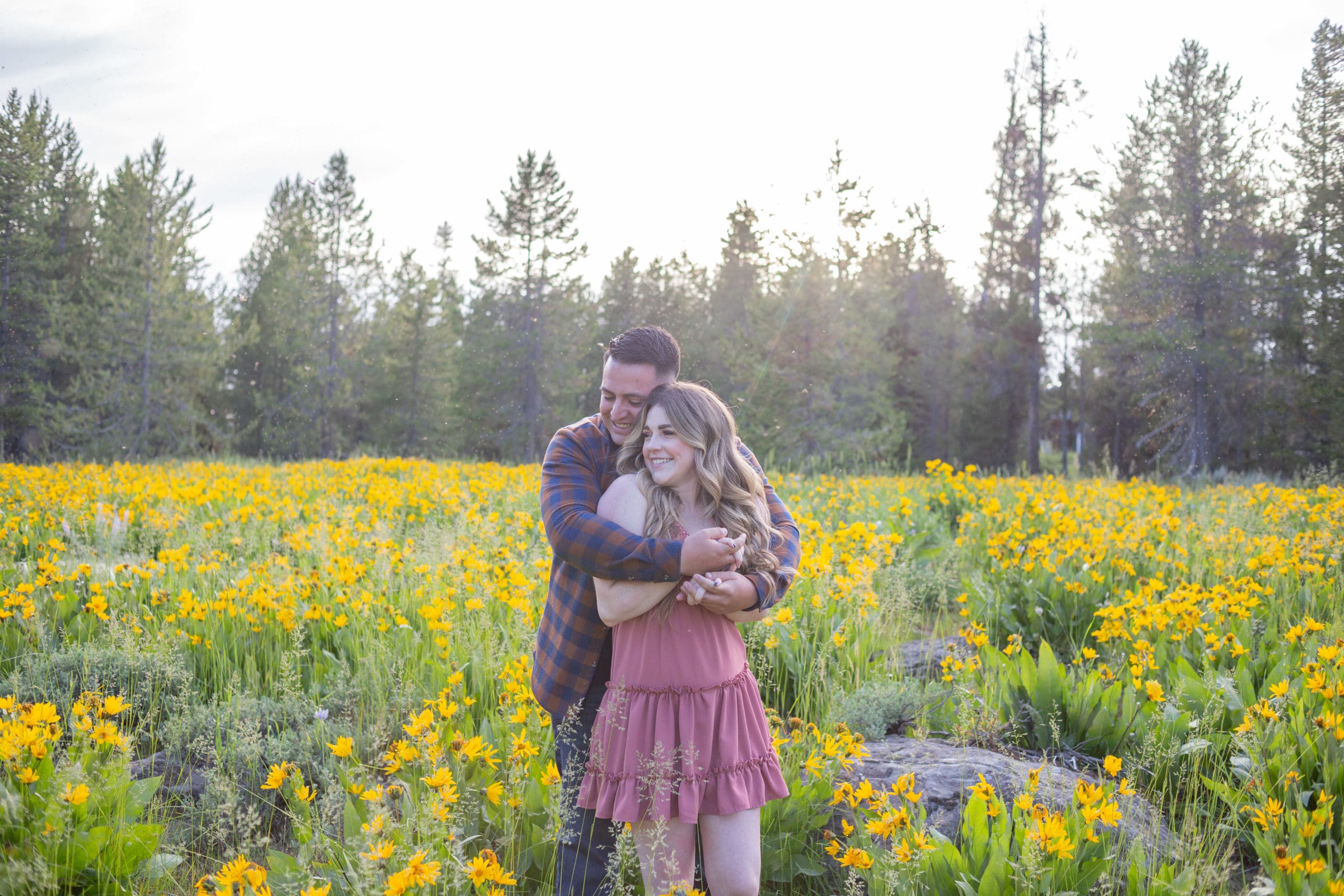 island park wildflower engagements