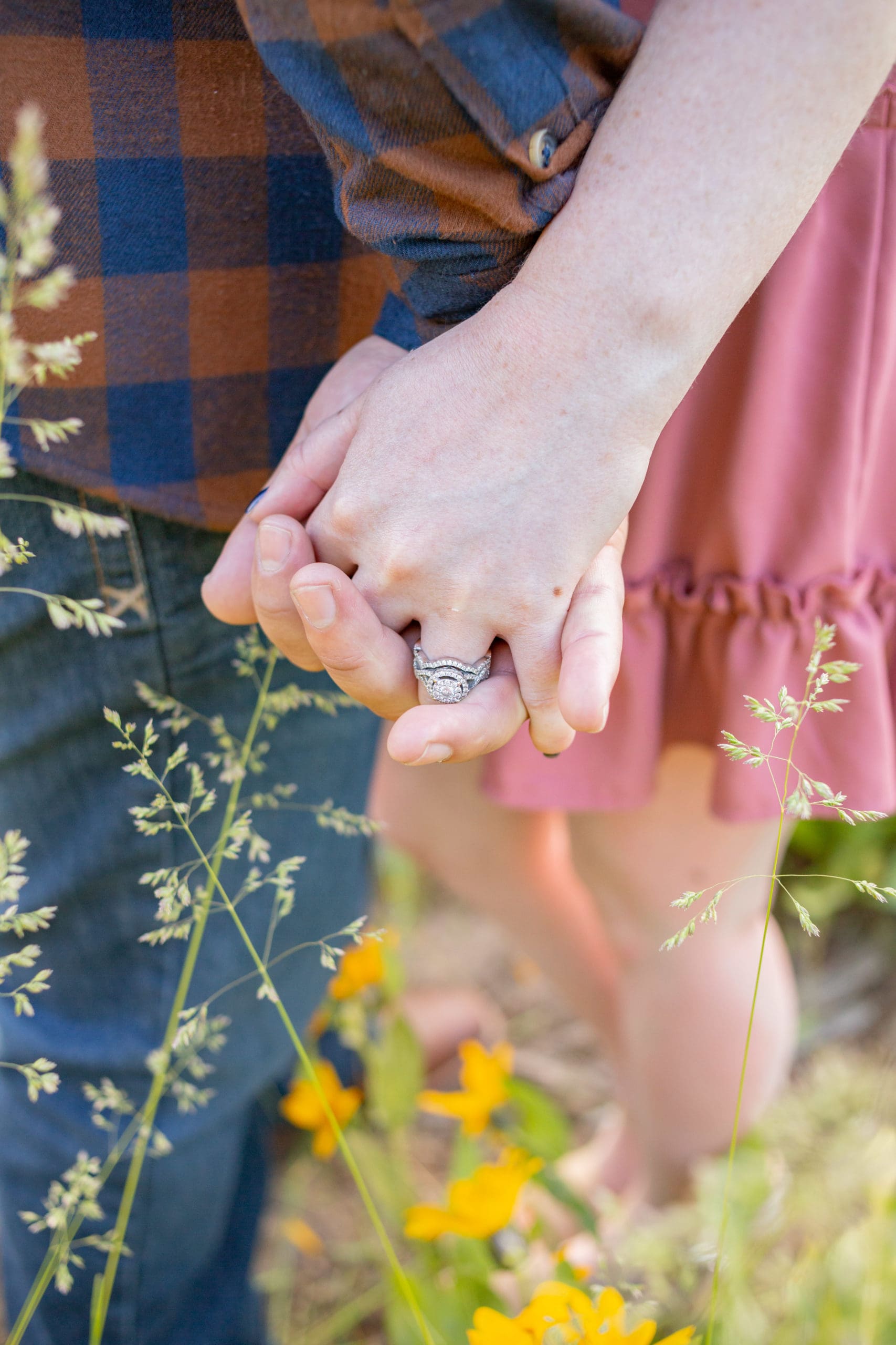 Island Park wildflower engagements