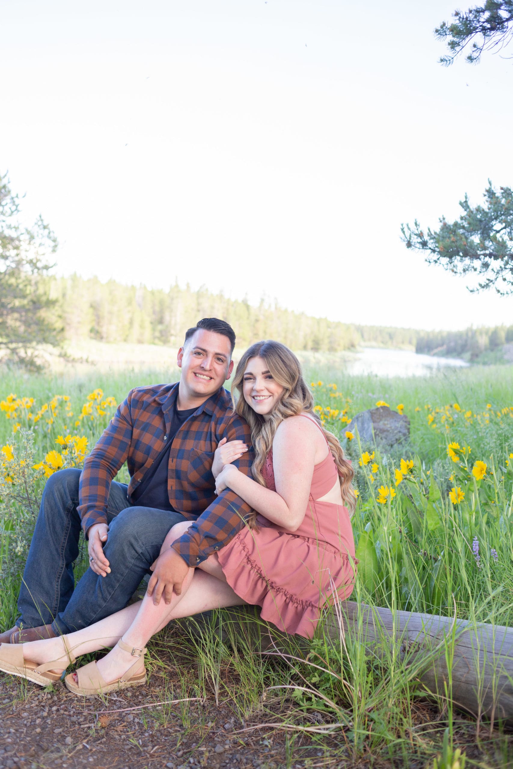wildflower engagement session