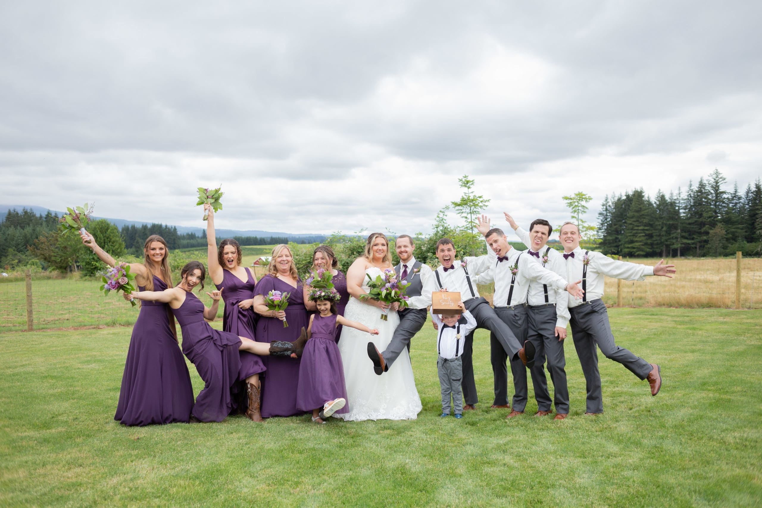 oregon wedding party