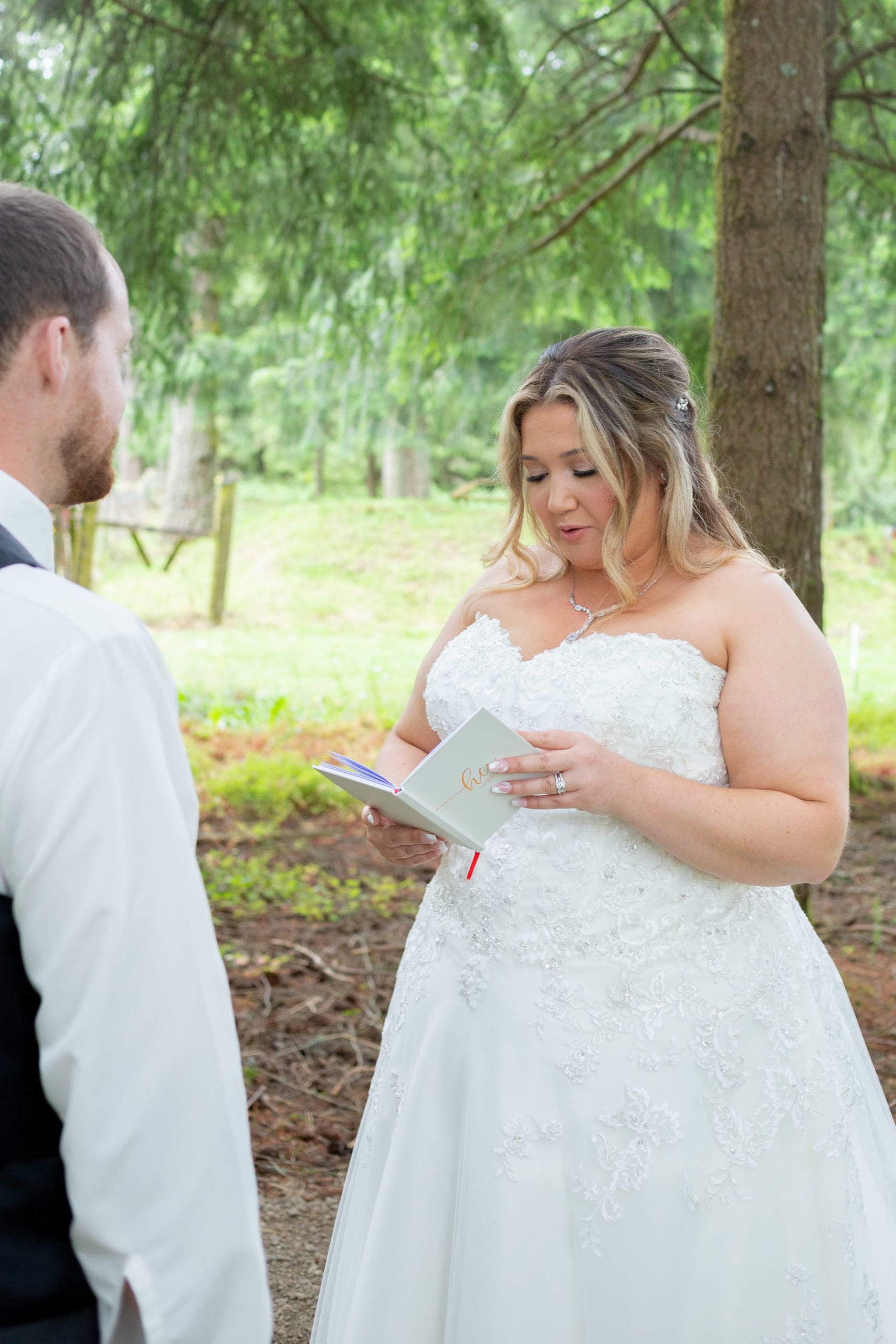 reading wedding vows