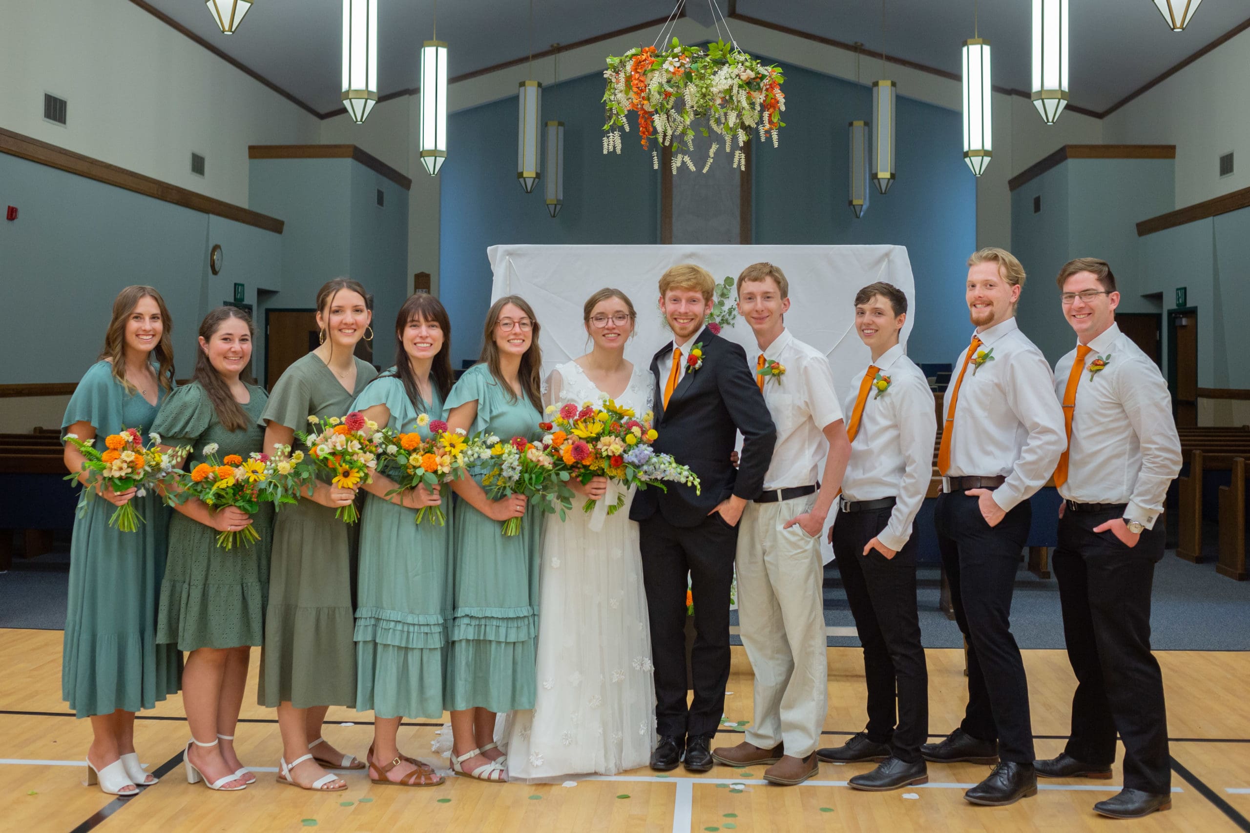 wildflower bridal party