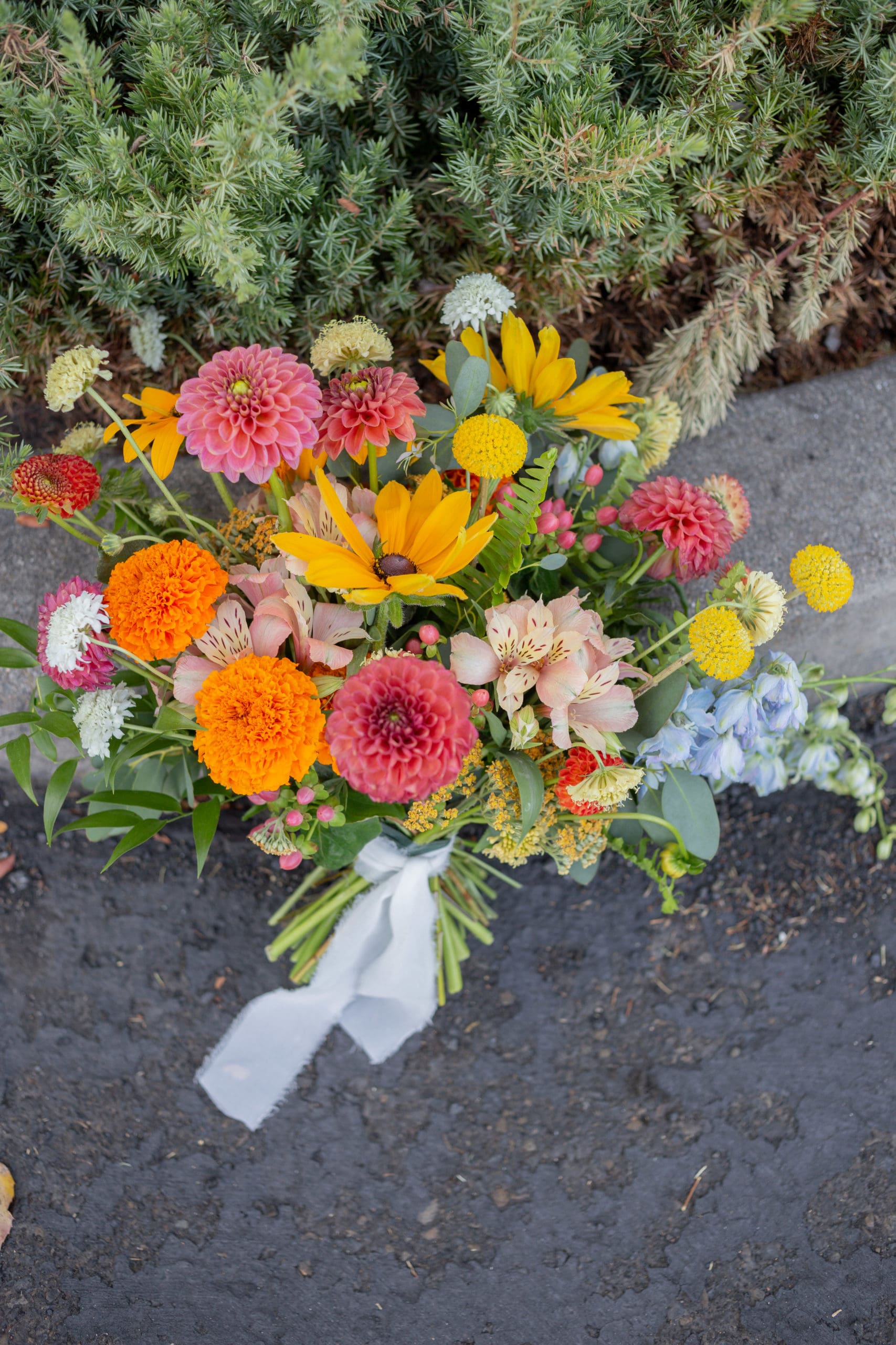wildflower bridal bouquet