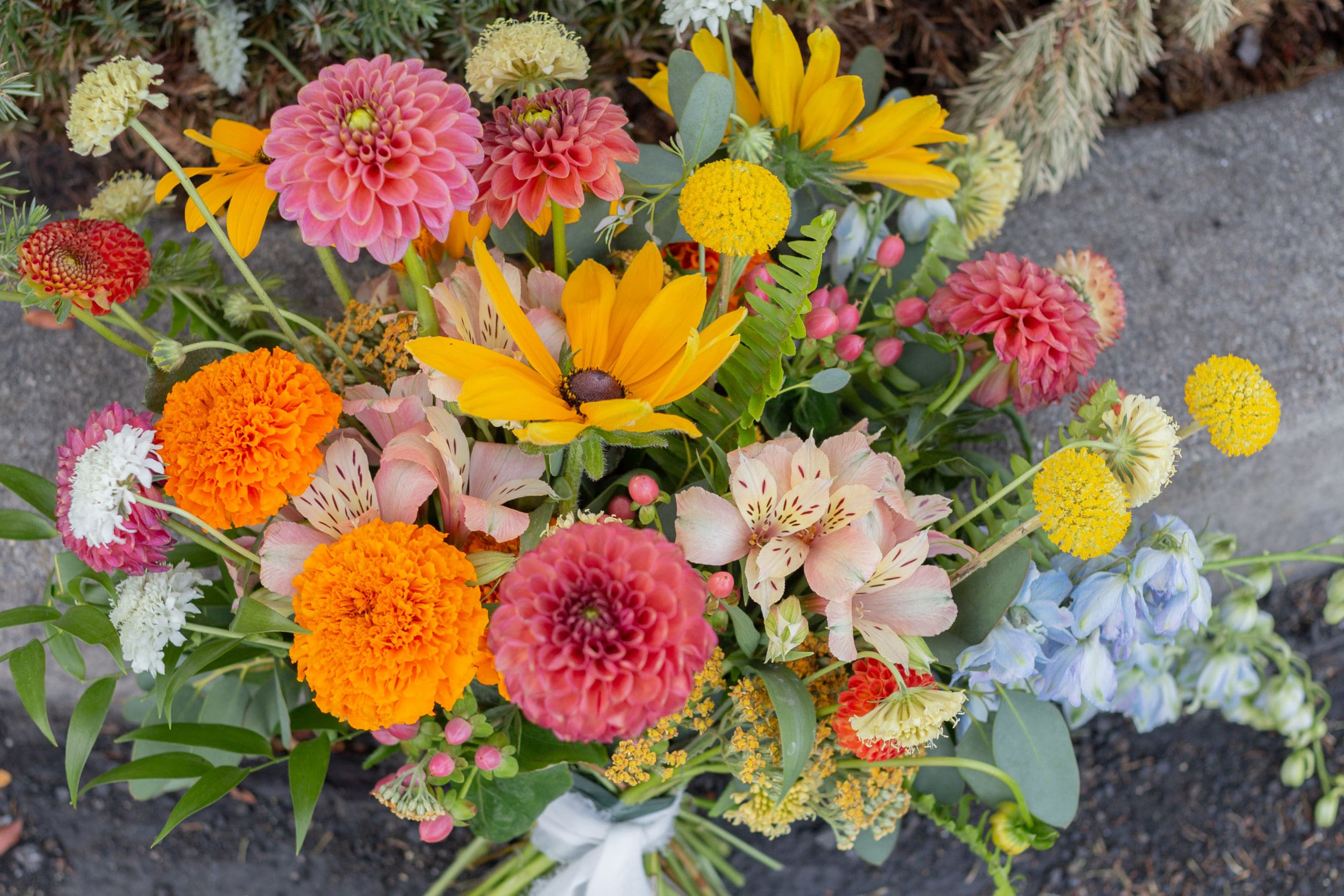 wildflower bridal bouquet