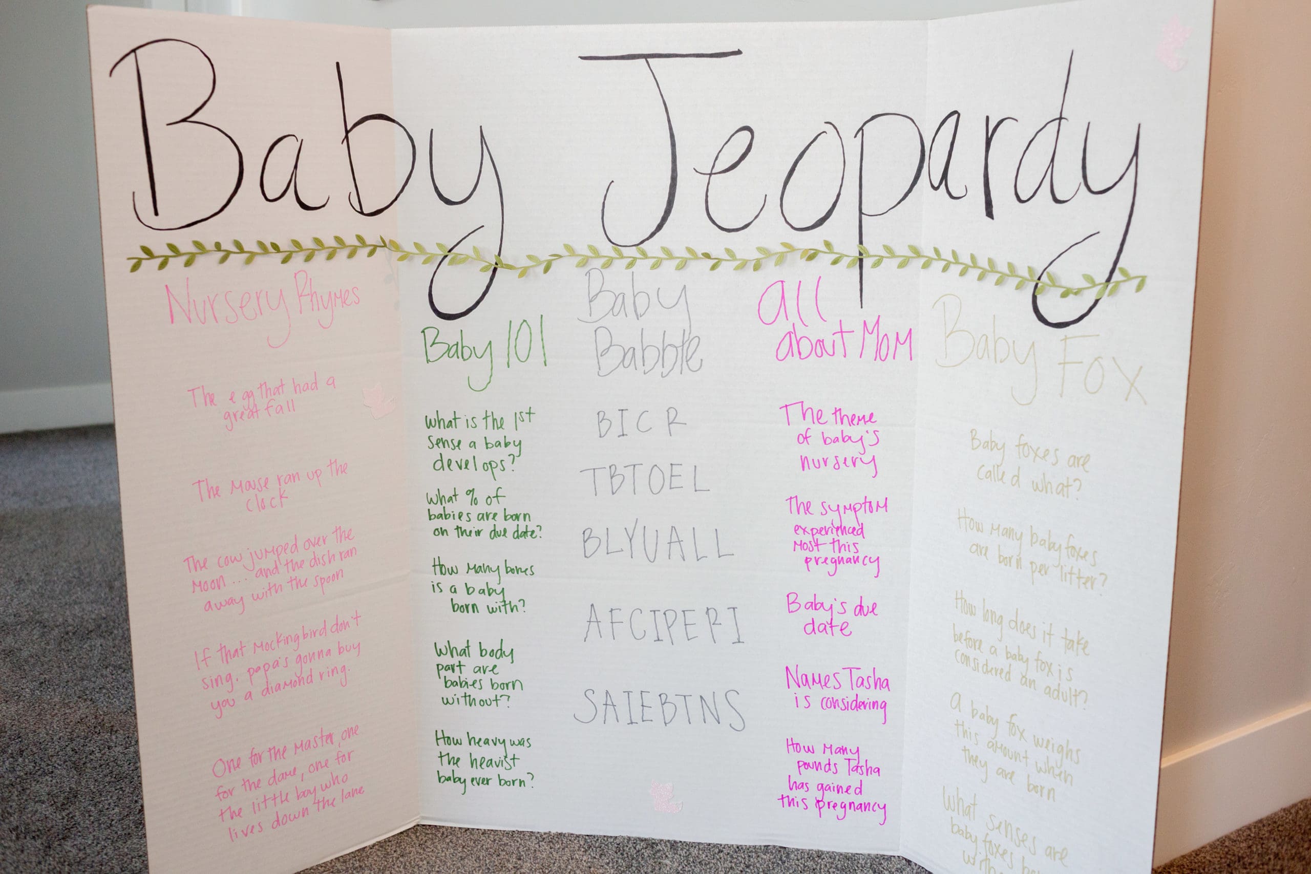 baby shower games