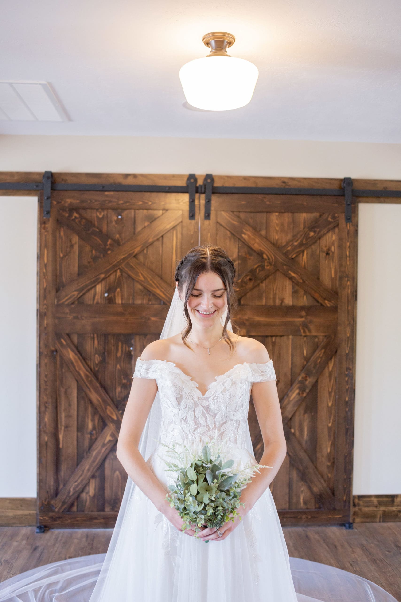 bride with bouquet