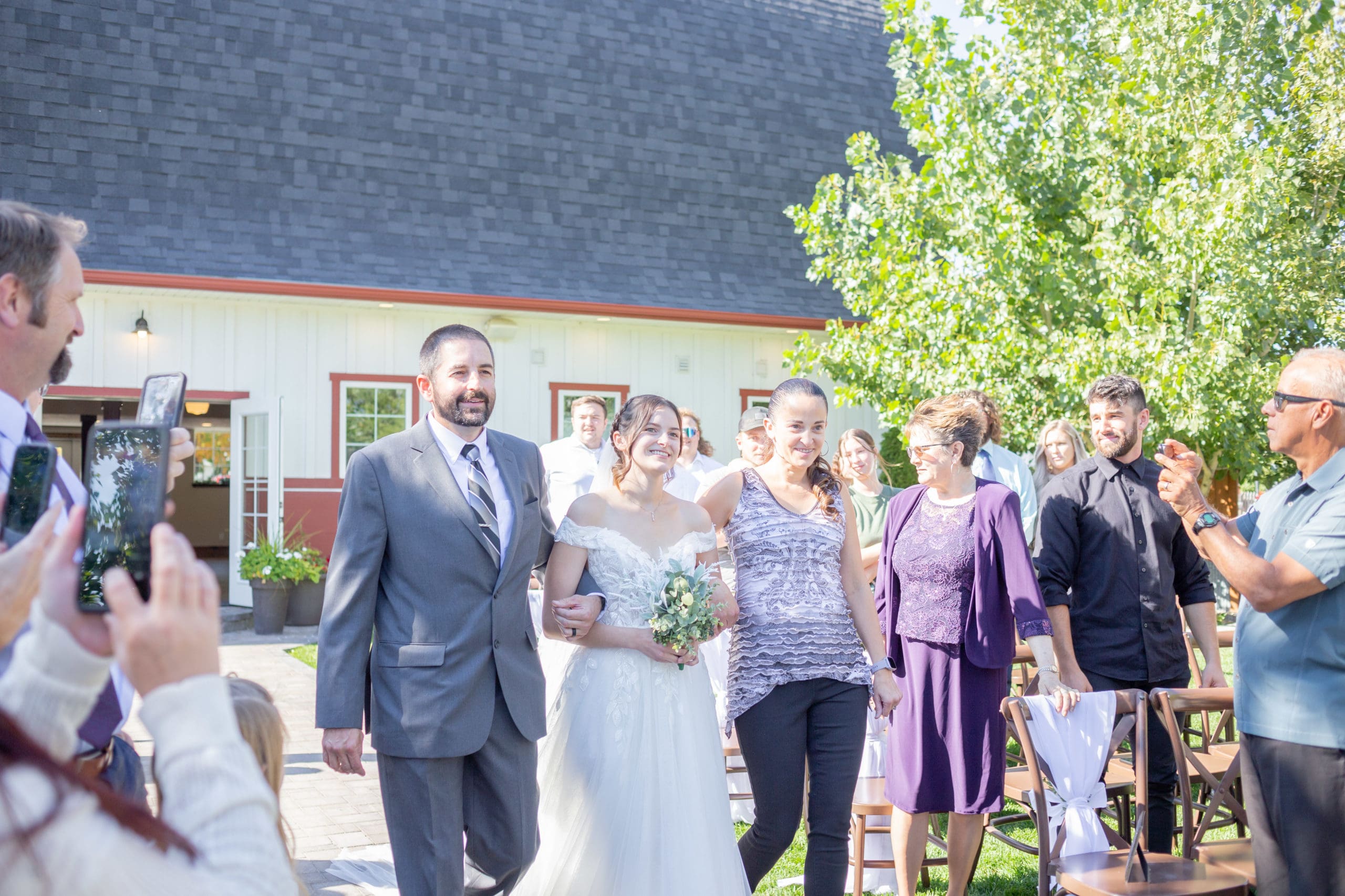 bride walking down the aisle