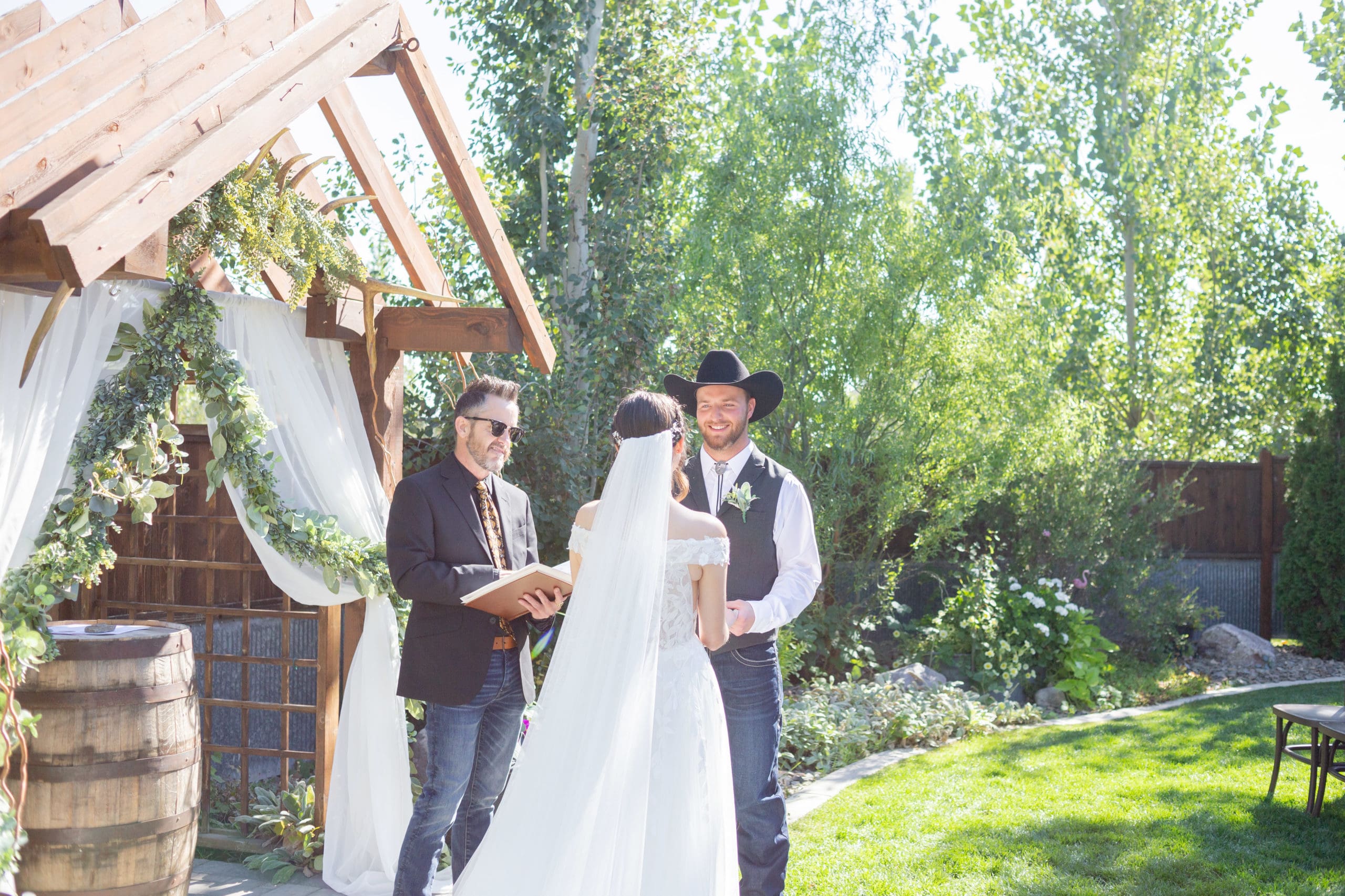 outdoor wedding ceremony