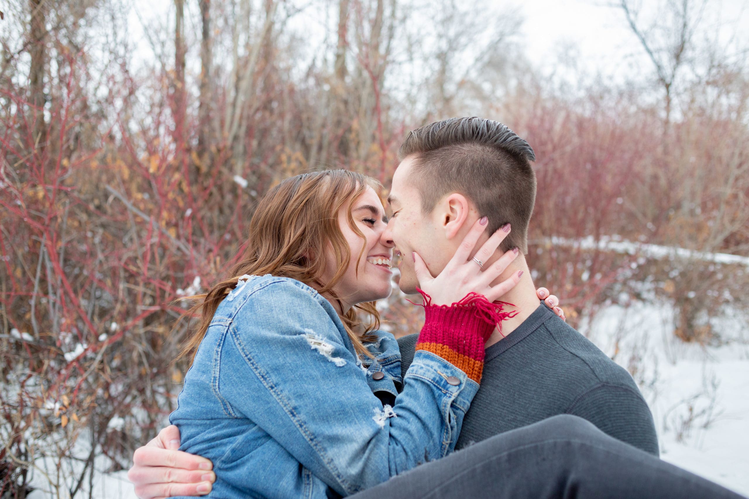 snowy-engagements