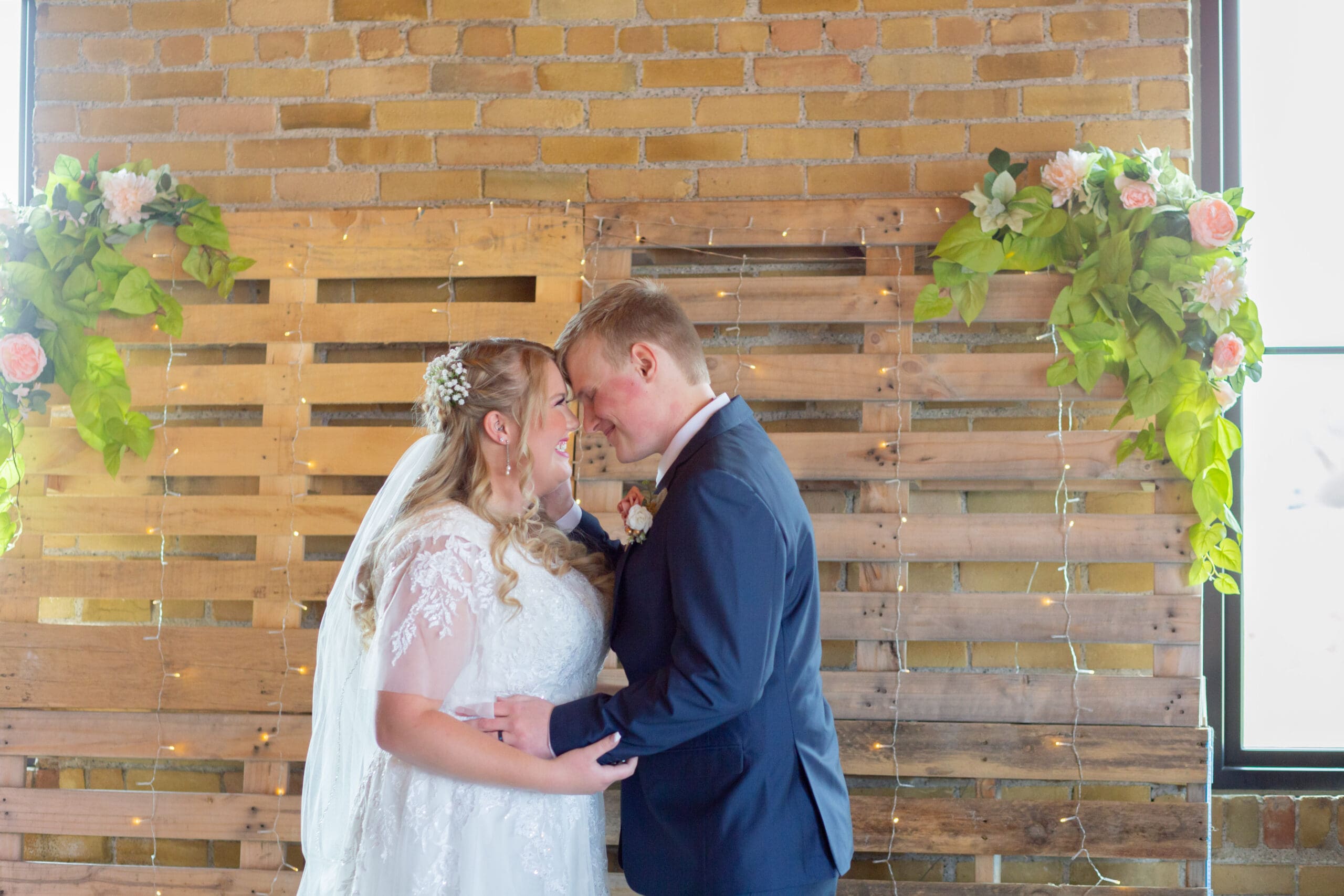 bride and groom just married - simple rigby idaho wedding