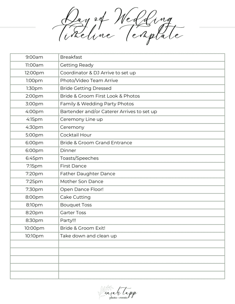 day-of-wedding-timeline-template