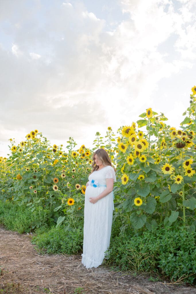 idaho-sunflower-maternity-session